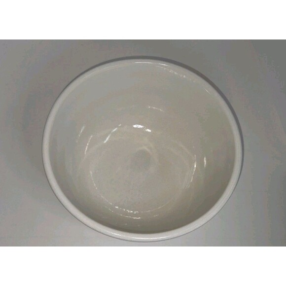 Roseville Ohio Pottery 10 Inch 891 White Mixing/Serving Bowl 1940s Rare Find - Picture 1 of 7